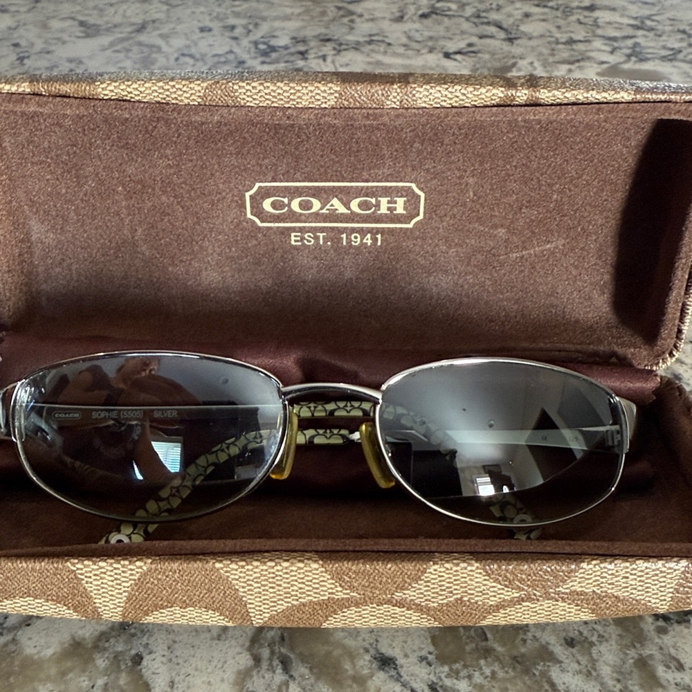 Coach Silver Frame Sunglasses